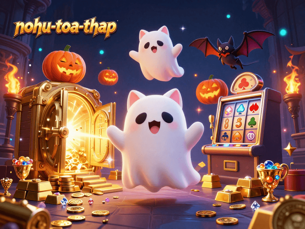 Experience exhilarating wins with nohu-toa-thap as a ghost cat conquers the haunted casino!