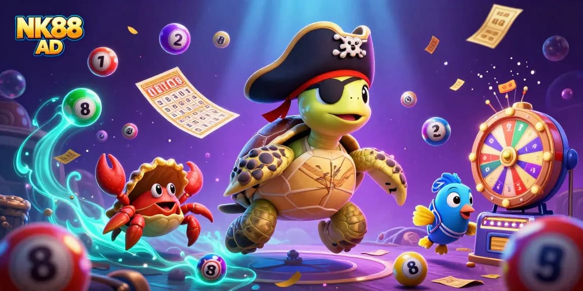 Engage with thrilling gameplay at NK88 AD featuring vibrant lottery elements and underwater adventure.