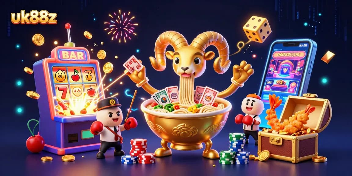 Engage with exciting games at uk88z featuring vibrant cartoon characters unleashing jackpots.