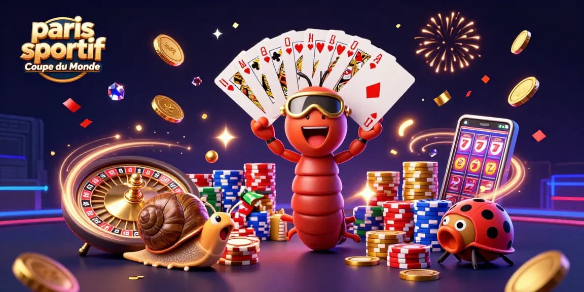 Obtenez des cotes favorites sur paris sportif Coupe du Monde tout en célébrant avec une ambiance de casino dynamique.