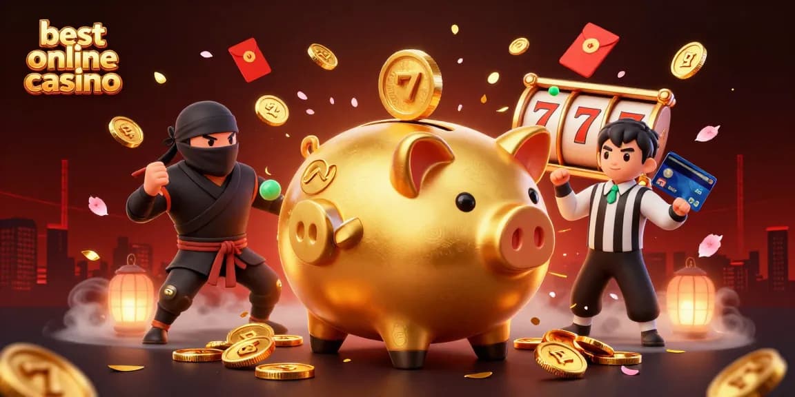 Experience the best online casino with a thrilling 3D illustration featuring powerful casino characters.