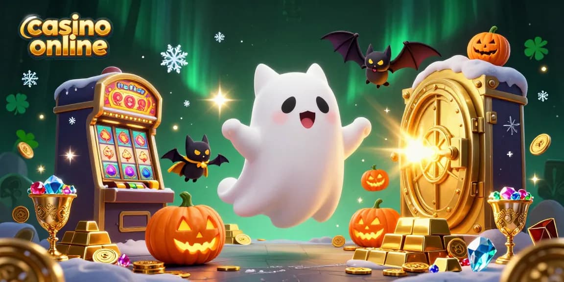 El casino online revela un gato fantasma amistoso en una mansión embrujada, trayendo fortuna mágica.