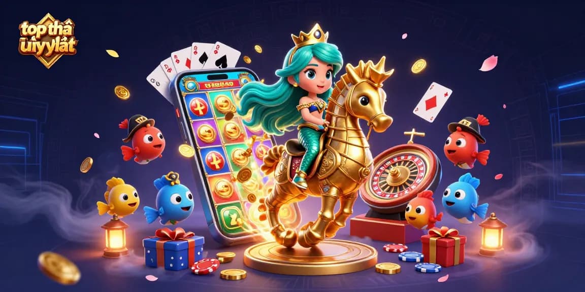 Win big with top nhà cái uy tín through engaging and vibrant casino-themed illustration.