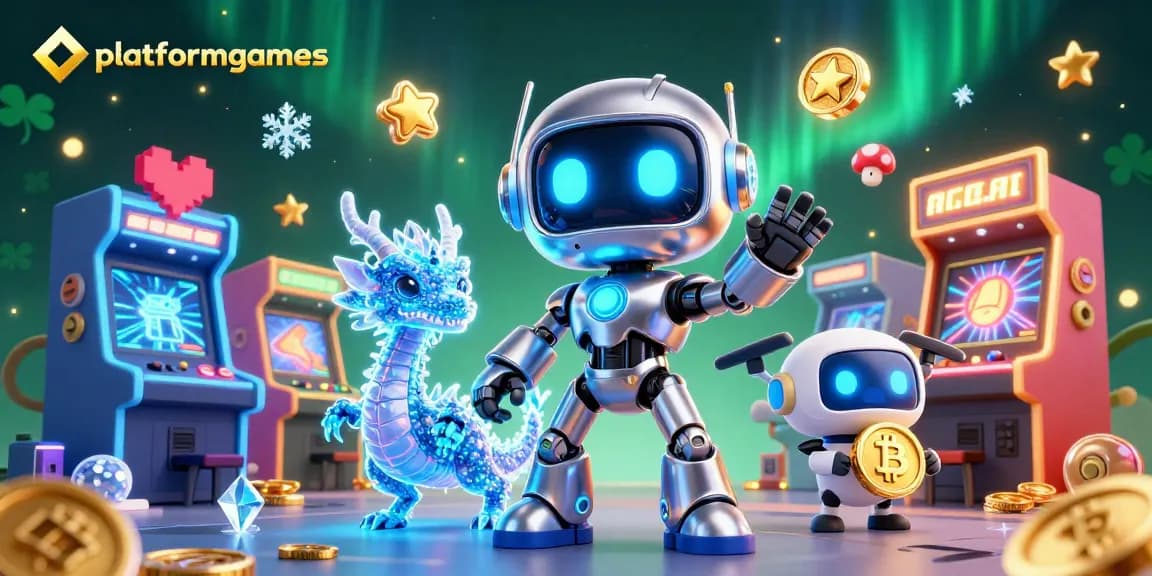 Engage in thrilling gameplay at platformgames with a dynamic 3D casino scene filled with vibrant characters and elements.