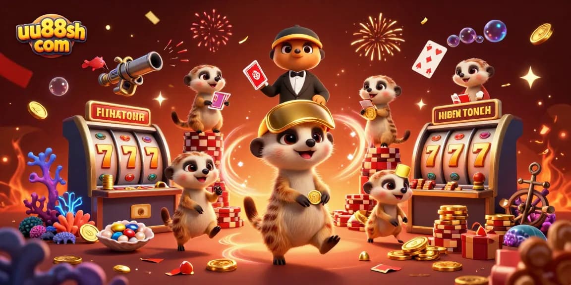 Experience the excitement of uu88sh com with meerkats running a vibrant casino packed with games and playful energy.