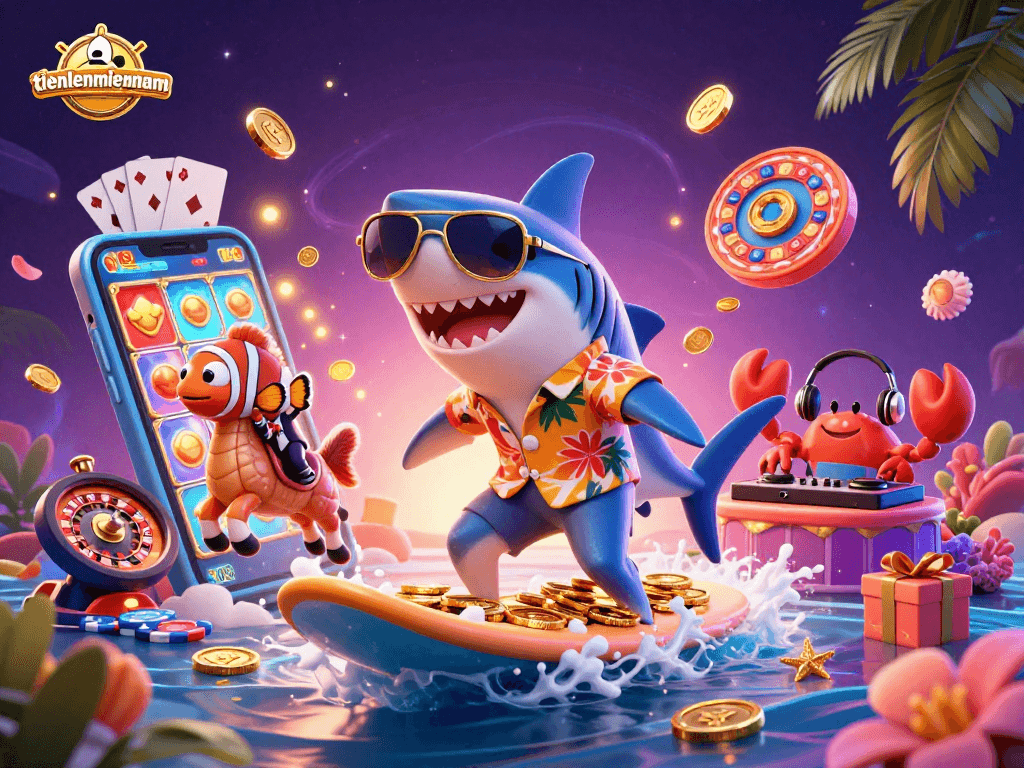 Engage with the vibrant world of tienlenmiennam while surfing waves of gold coins and diving into exciting casino games.