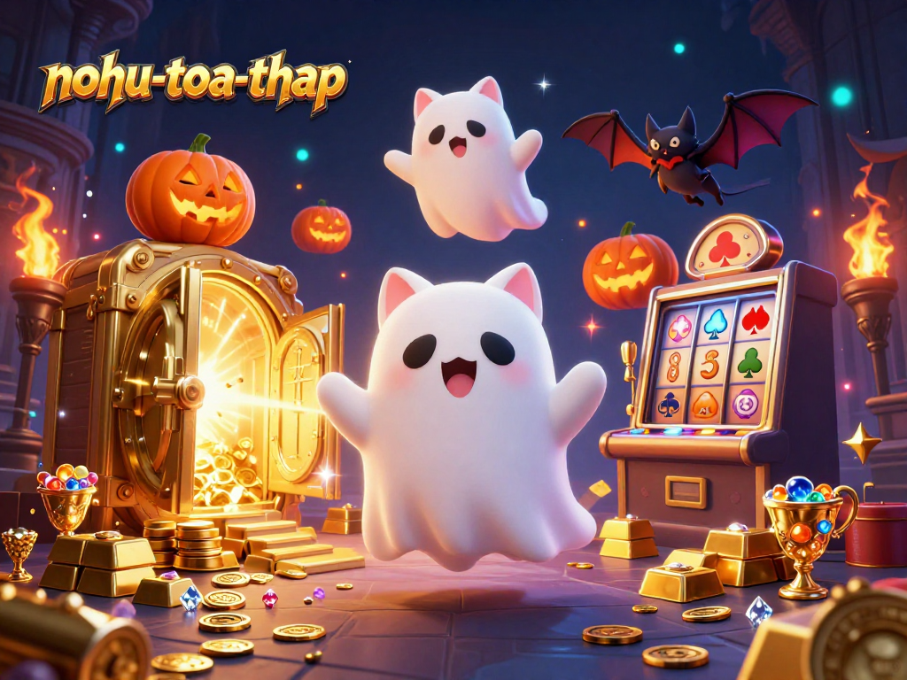 Experience exhilarating wins with nohu-toa-thap as a ghost cat conquers the haunted casino!