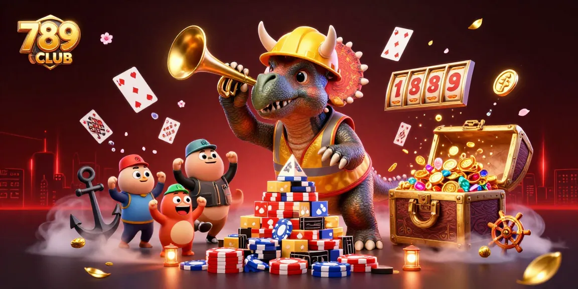 Experience thrilling gaming at 789CLUB with dynamic scenes of casino fun and excitement.