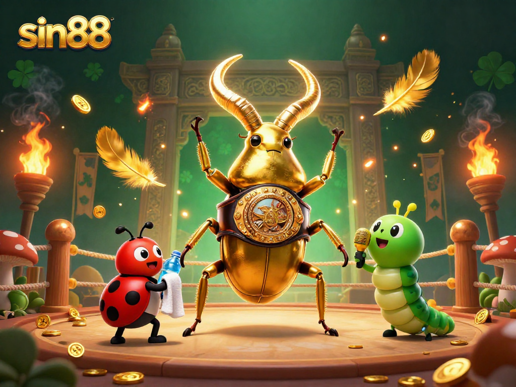 Experience the excitement of sin88 with a dynamic 3D illustration featuring thrilling casino action and vibrant characters.