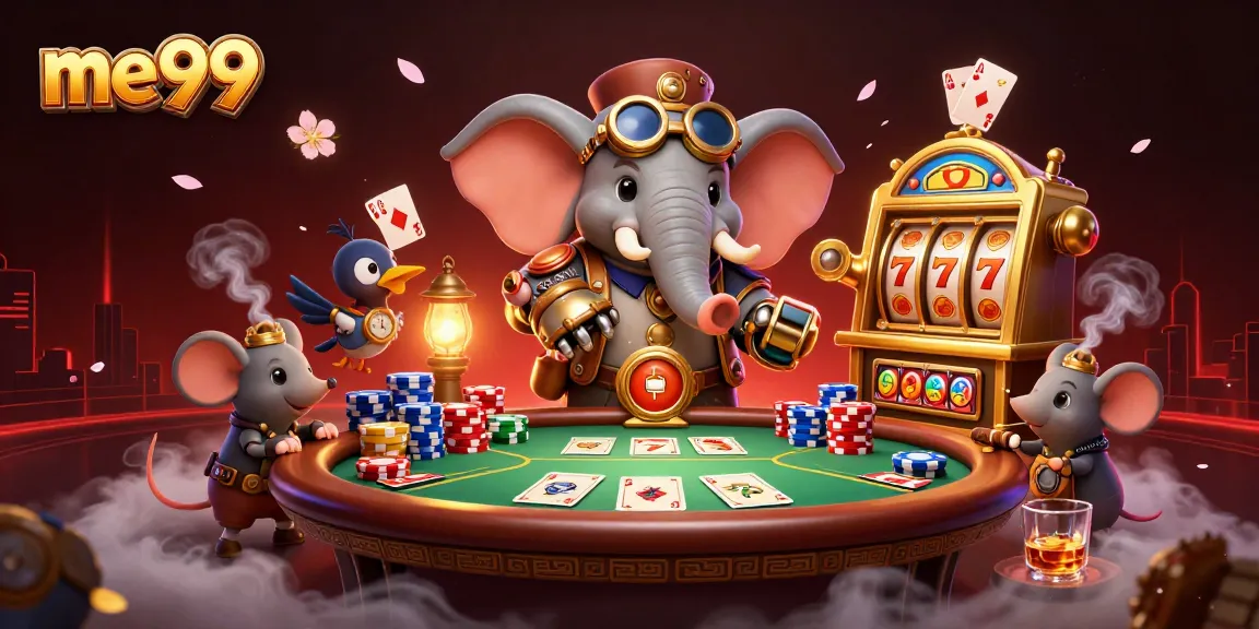 Experience thrilling gameplay with me99's exciting slot machines and poker action.