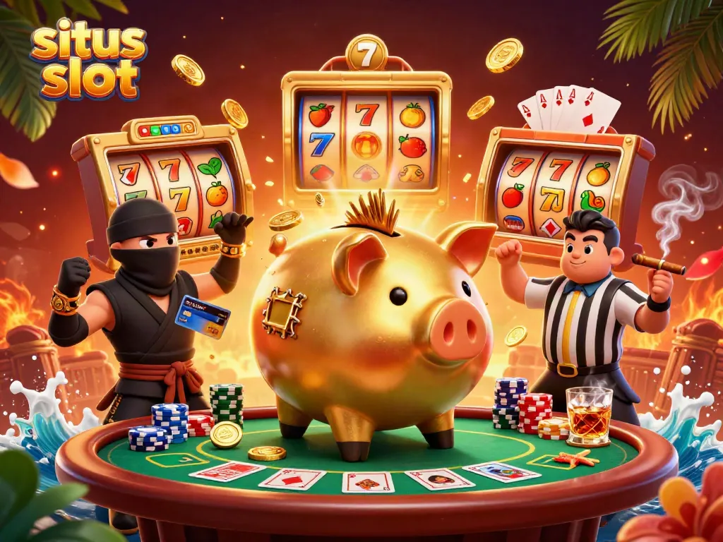 Menangkan jackpot di situs slot dengan atraksi karakter kasino unik dan elemen permainan slot.