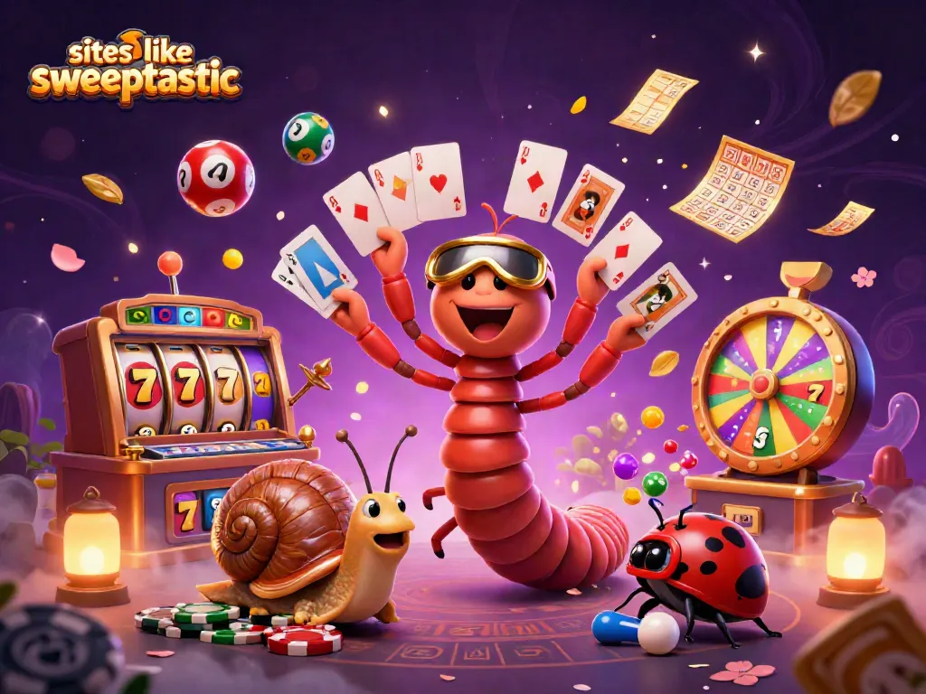 Play exciting games like sites like sweeptastic with colorful lottery elements and engaging characters