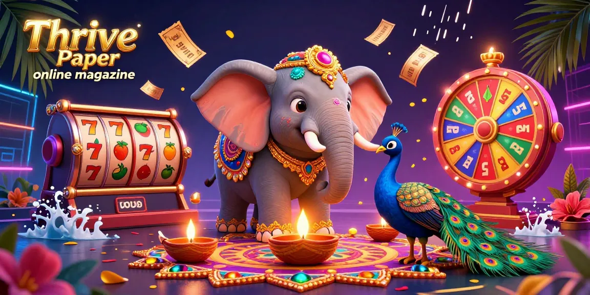 Engage with gaming excitement as Thrive Paper online magazine celebrates casino fun with vibrant elements.