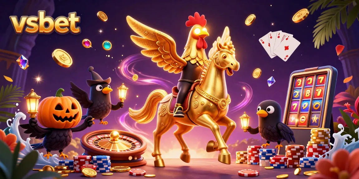Experience thrilling gaming with vsbet in a dynamic casino scene featuring vibrant characters, games, and excitement.