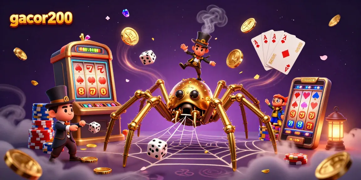 Permainan slot Gacor200 dengan laba jackpot dan simbol keberuntungan saat putaran berlanjut.