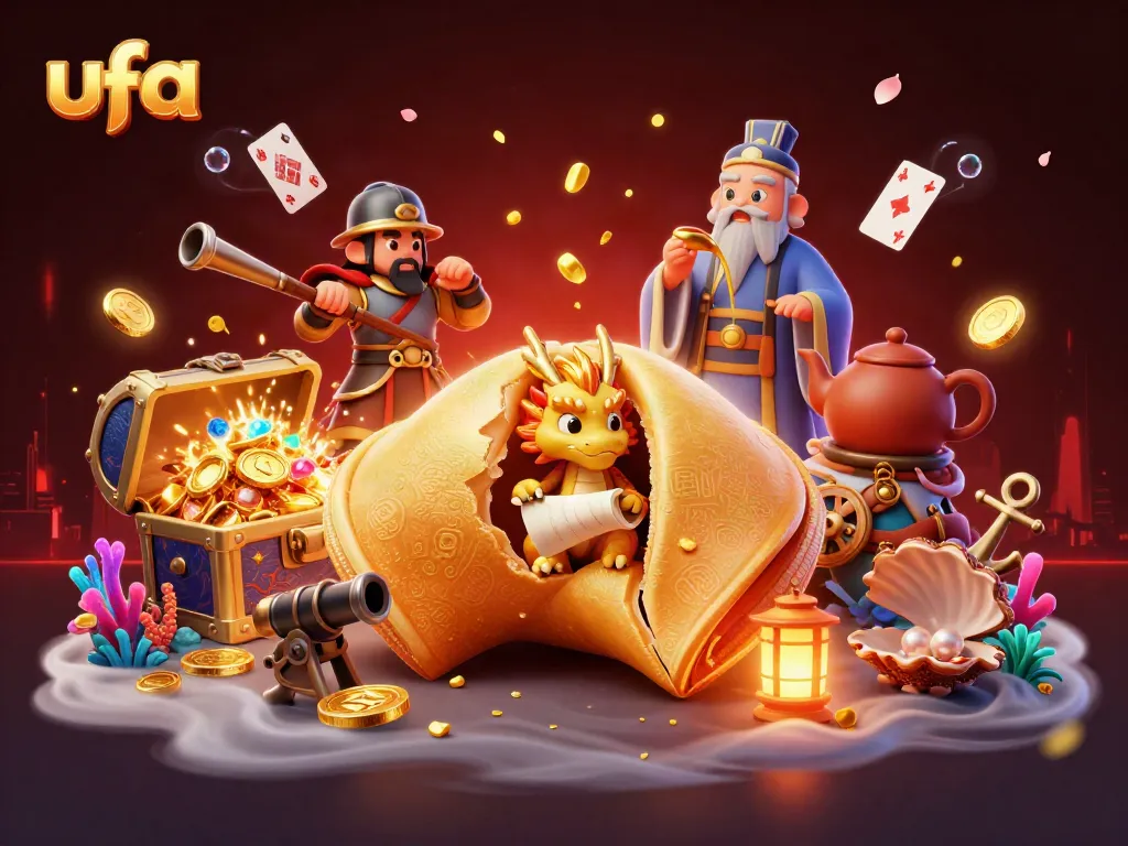 การ์ตูน 3D ชี้ให้เห็นถึง ufa ระหว่างการเล่นคาสิโนในโลกใต้ทะเลที่มีความร่ำรวย