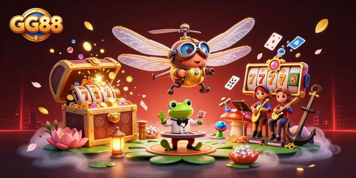 Experience thrilling gameplay at GG88 with stunning casino visuals and colorful characters.