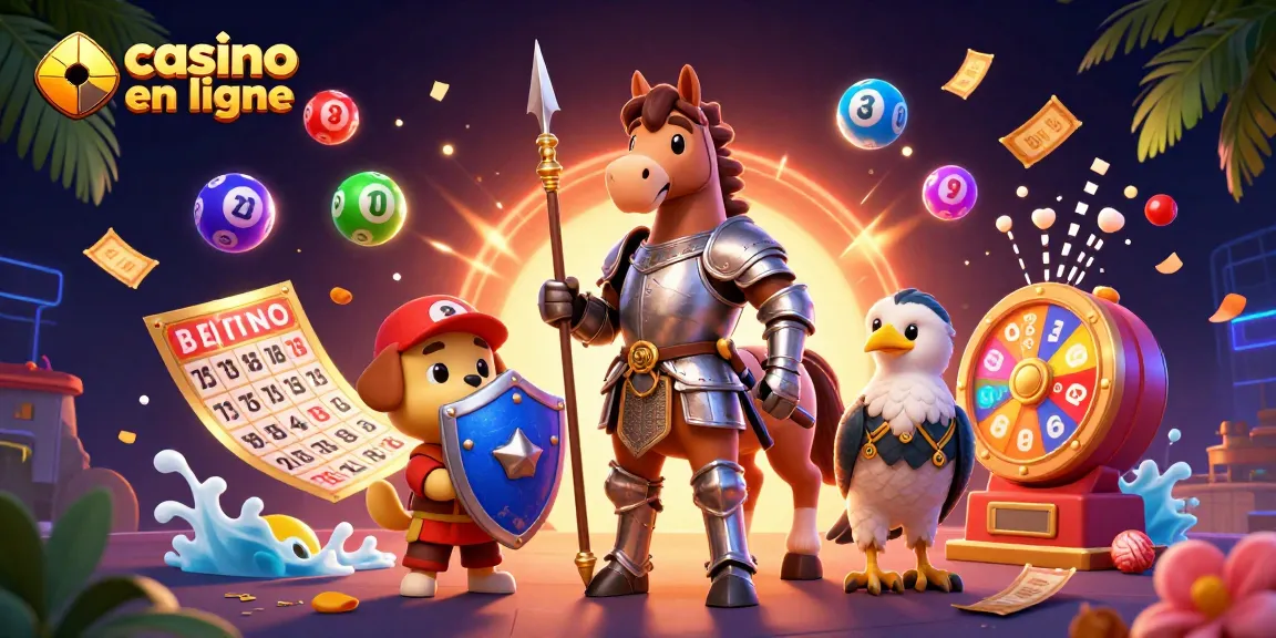 Découvrez des jeux captivants de casino en ligne avec un chevalier et un chiot squire.