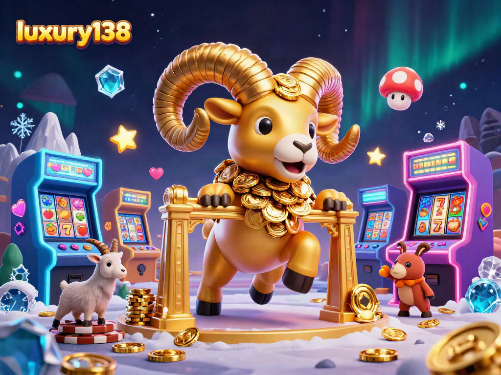 luxury138 bermain slot dengan domba emas yang megah dan mesin permainan 3D berwarna-warni