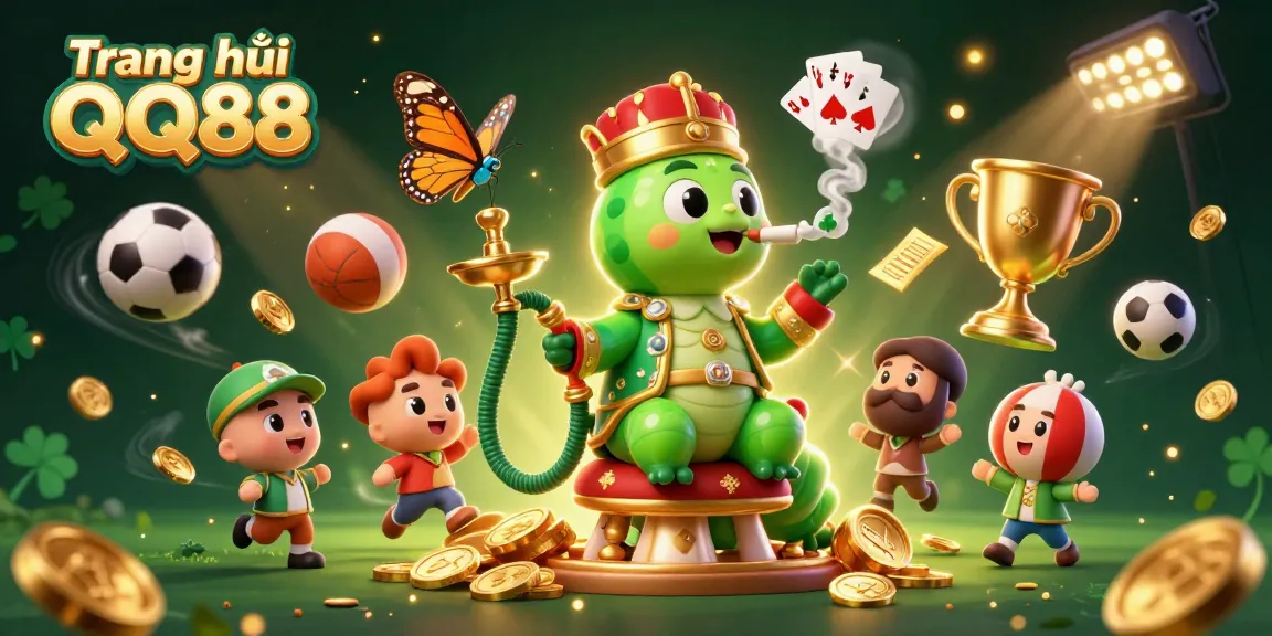 Experience excitement at Trang chủ QQ88 with dynamic sports elements and gaming symbols.
