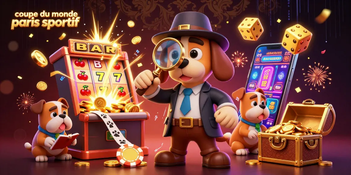 engagez-vous à la coupe du monde paris sportif avec un détective et un bulldog durant un jeu de casino dynamique