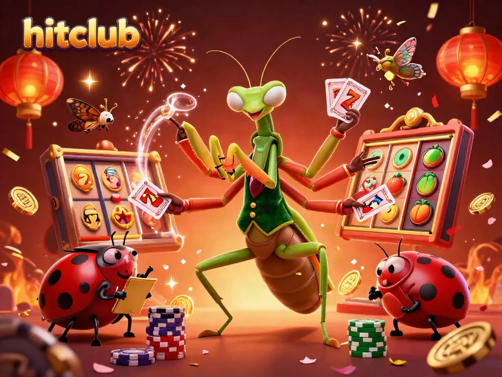 Experience the thrill of hitclub gaming with an energetic scene showcasing dynamic slot action and vibrant characters.