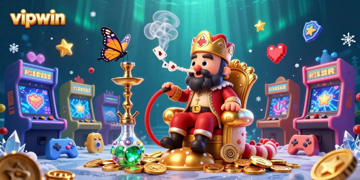 Experience the vibrant casino excitement at vipwin with colorful gaming machines and enchanting characters.
