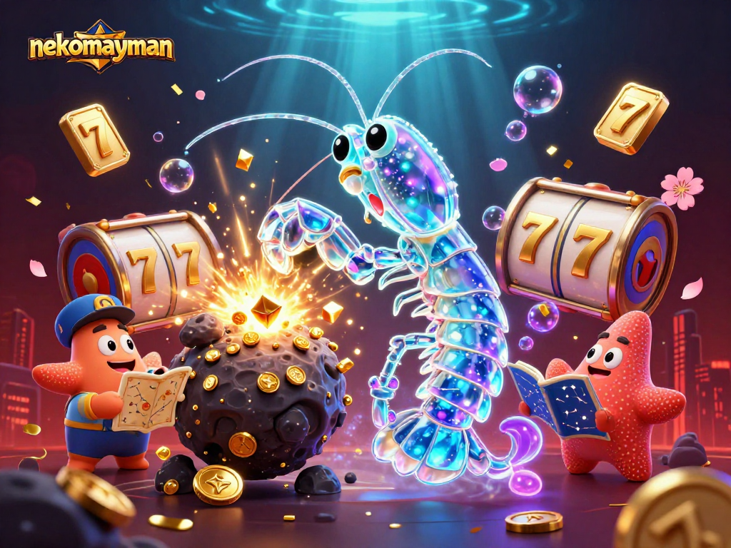 Neko May Mắn players chasing big wins with golden gems and jackpot excitement.