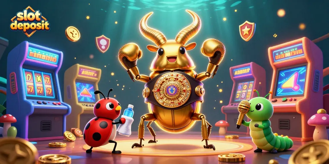 Slot deposit menyajikan ilustrasi 3D slot dengan karakter kartun unik yang menarik.