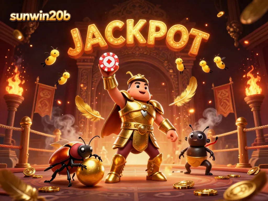Experience the thrill of winning with sunwin20b in this vibrant, captivating 3D casino scene showcasing fortune and excitement.