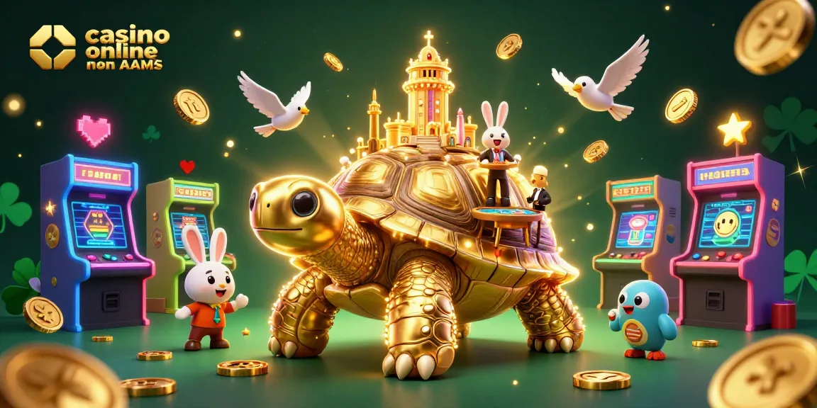 Gioca ai casino online non AAMS con divertenti elementi 3D e un'atmosfera vivace e ricca di dettagli.