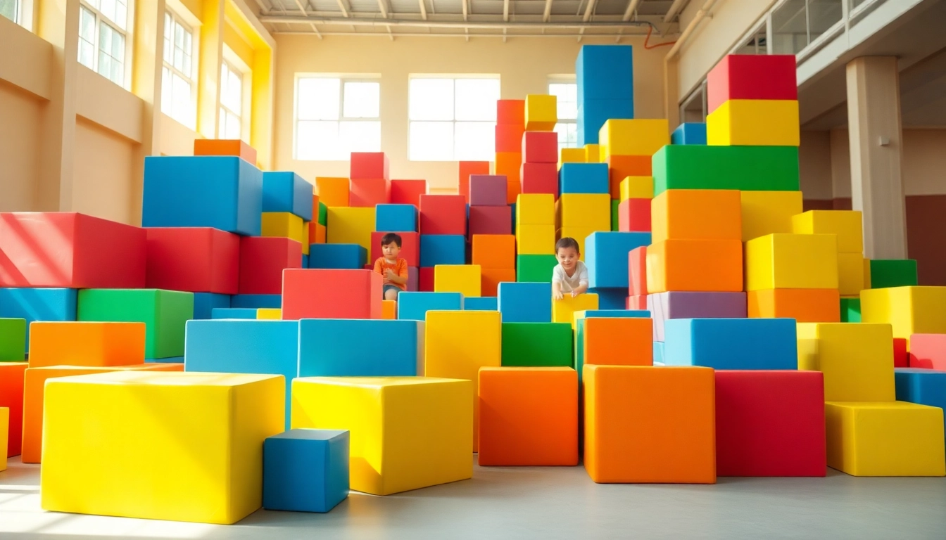 Find out more about building adventures with colorful giant foam blocks for children.
