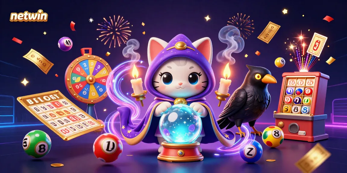 Engage with netwin in a vibrant online casino world featuring a mystic cat and dynamic game elements.