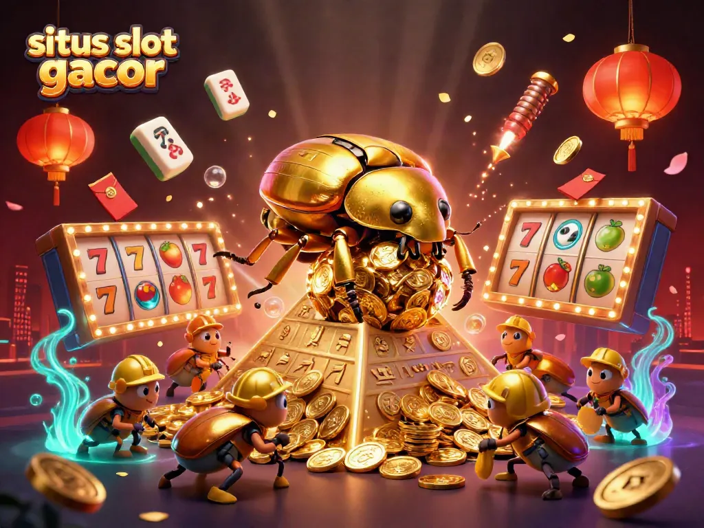Experience situs slot gacor with vibrant characters and dynamic casino elements in an engaging scene.