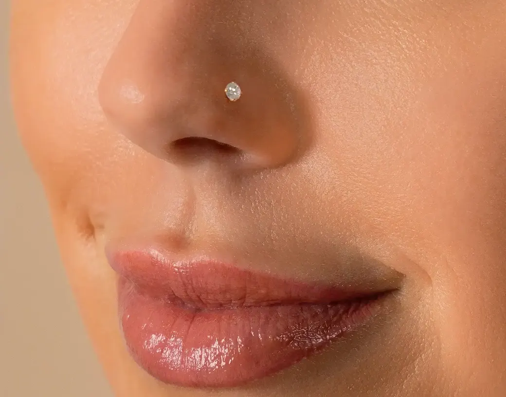 Real Diamond Nose Stud Authentic Diamond Jewellery with Natural Sparkle