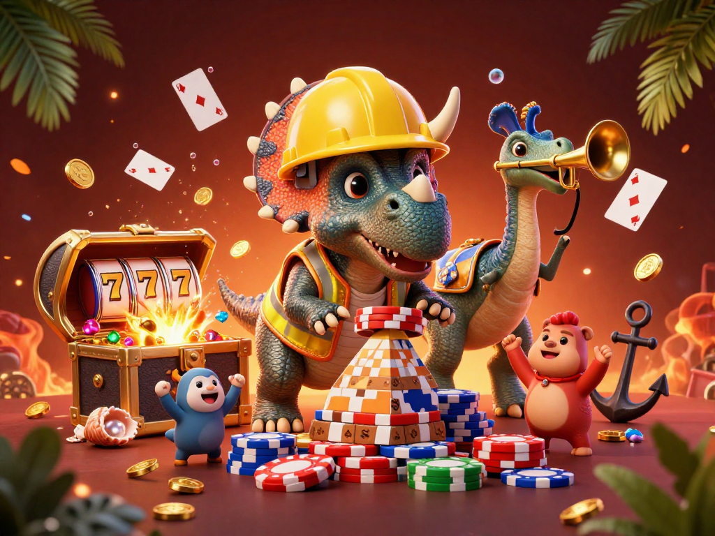 Engage with F8BET's vibrant casino adventure featuring cartoon characters in an animated scene.