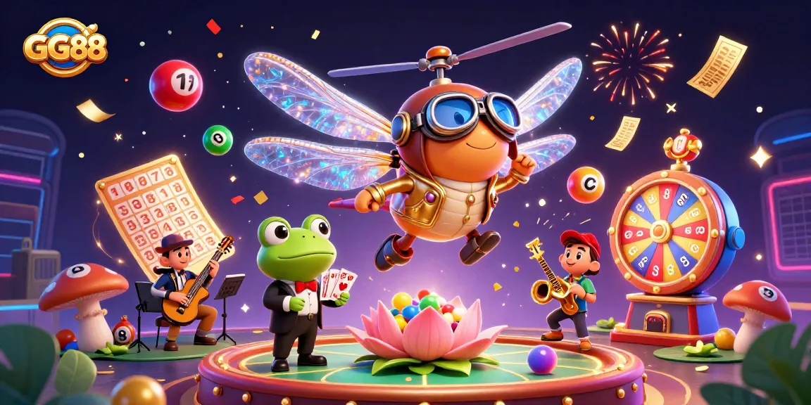 Experience the excitement of GG88's vibrant gaming atmosphere with thrilling action and colorful details.