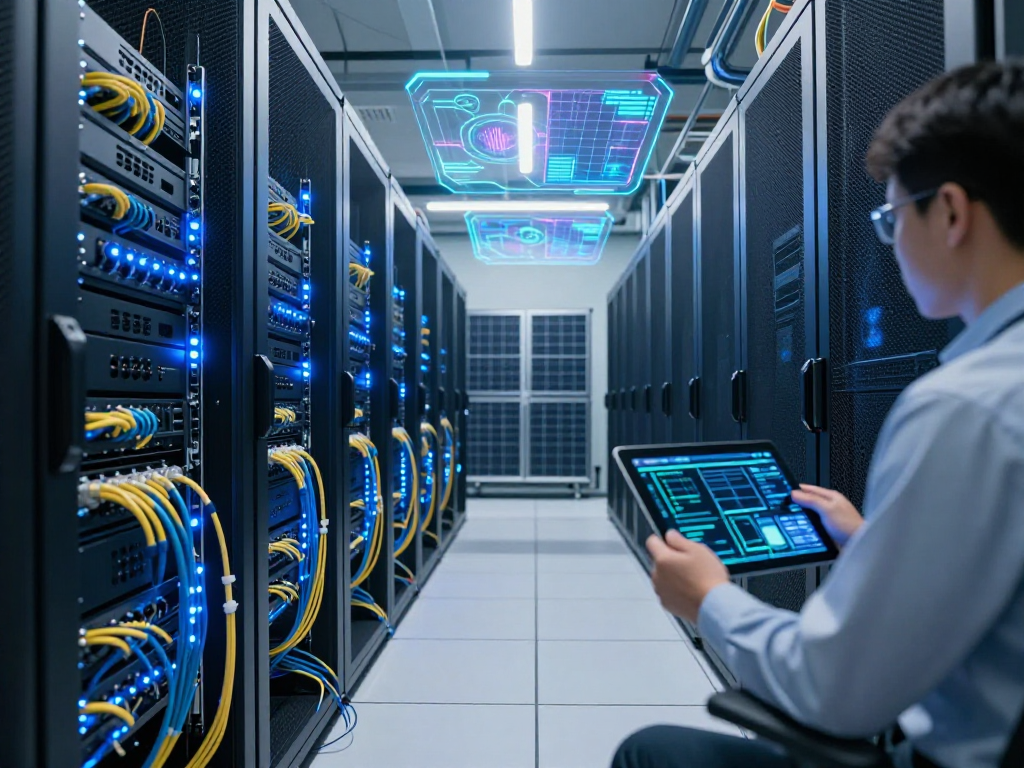 Comed solar program data center visualizing energy efficiency through solar technology.