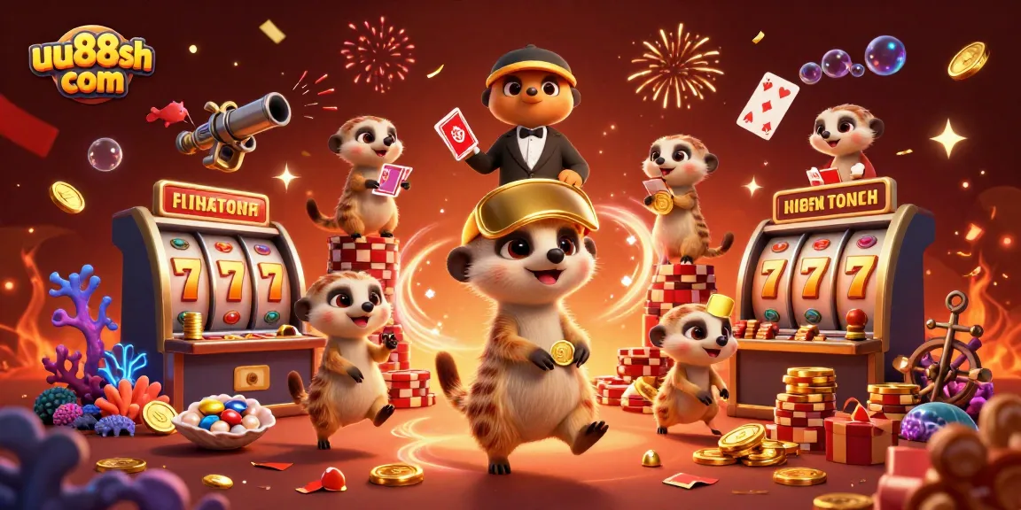 Experience the excitement of uu88sh com with meerkats running a vibrant casino packed with games and playful energy.