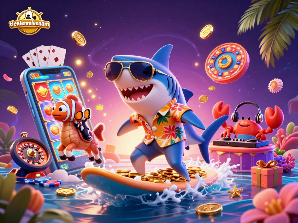 Engage with the vibrant world of tienlenmiennam while surfing waves of gold coins and diving into exciting casino games.