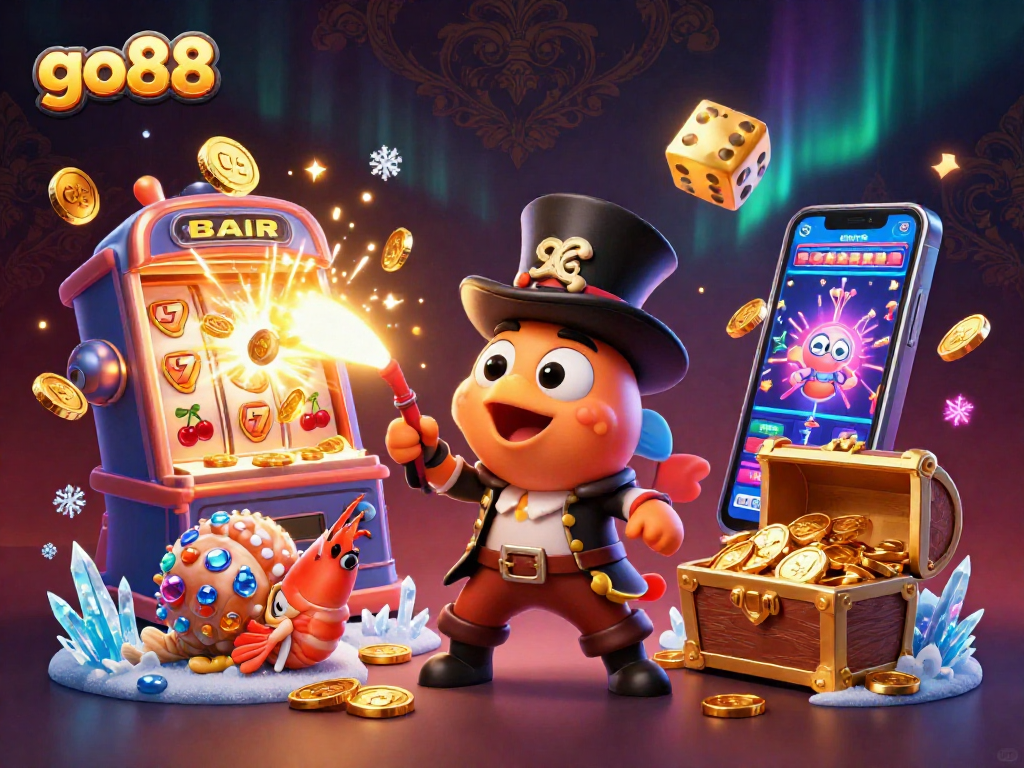 Engage with go88's thrilling gaming experience featuring exciting slots and vibrant casino visuals.