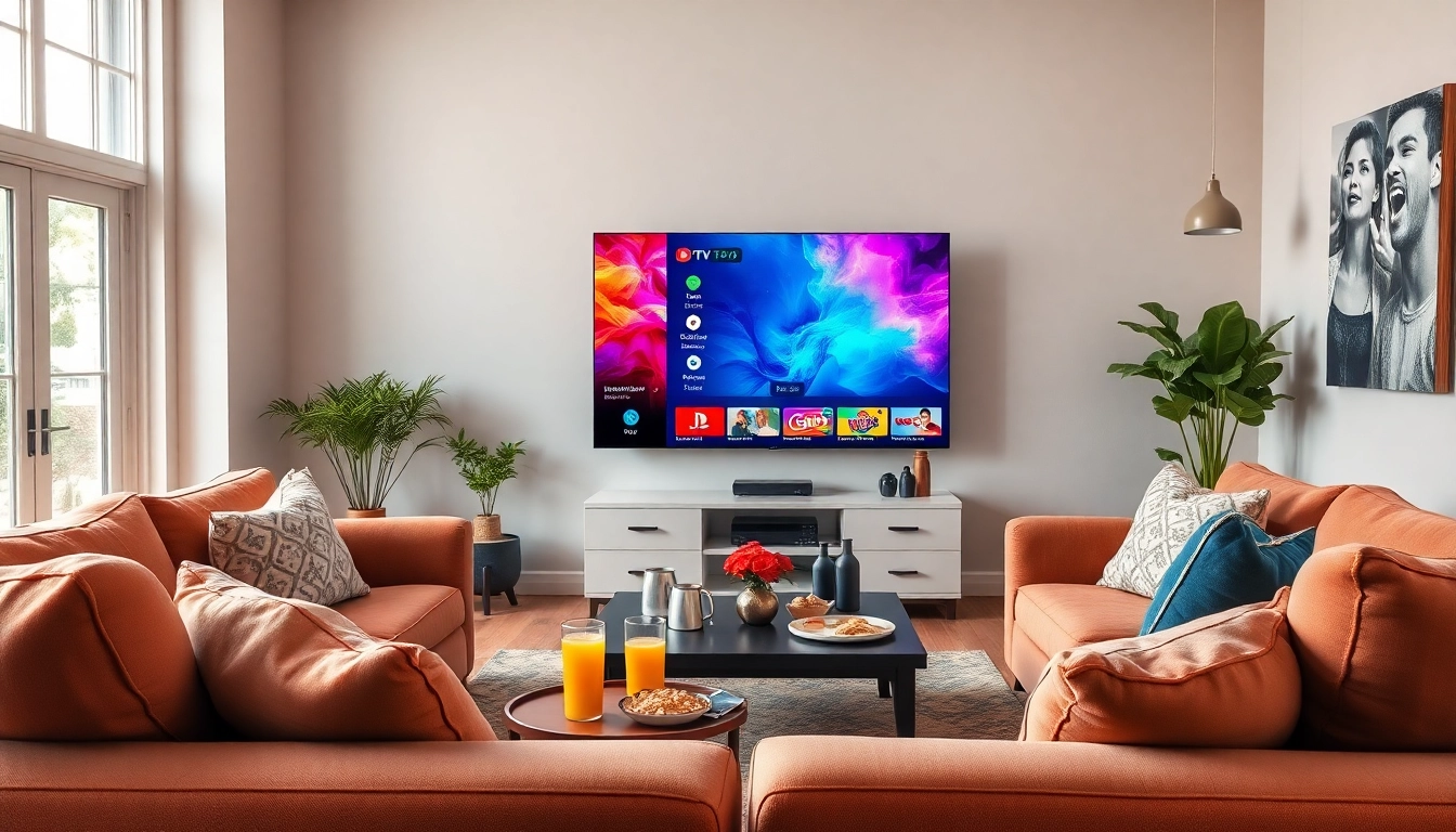 Enjoy diverse channels and shows with a FREE IPTV Trial in a cozy home entertainment setting.
