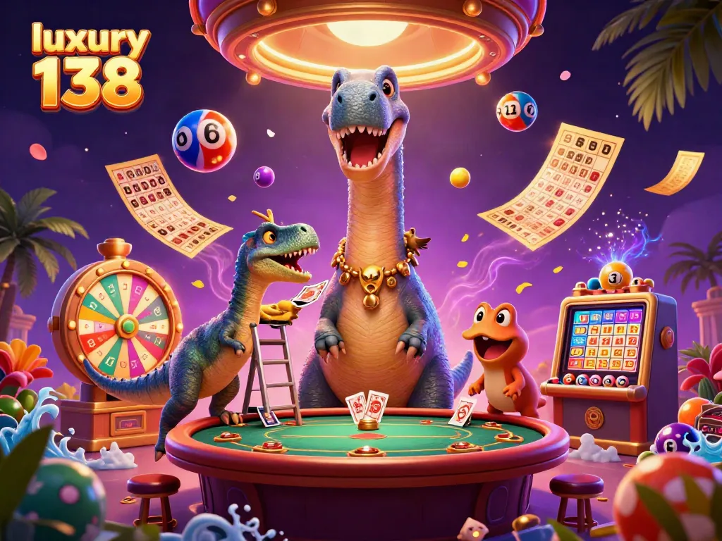 Experience the thrilling allure of luxury 138 casino with dynamic gaming elements and vibrant characters.