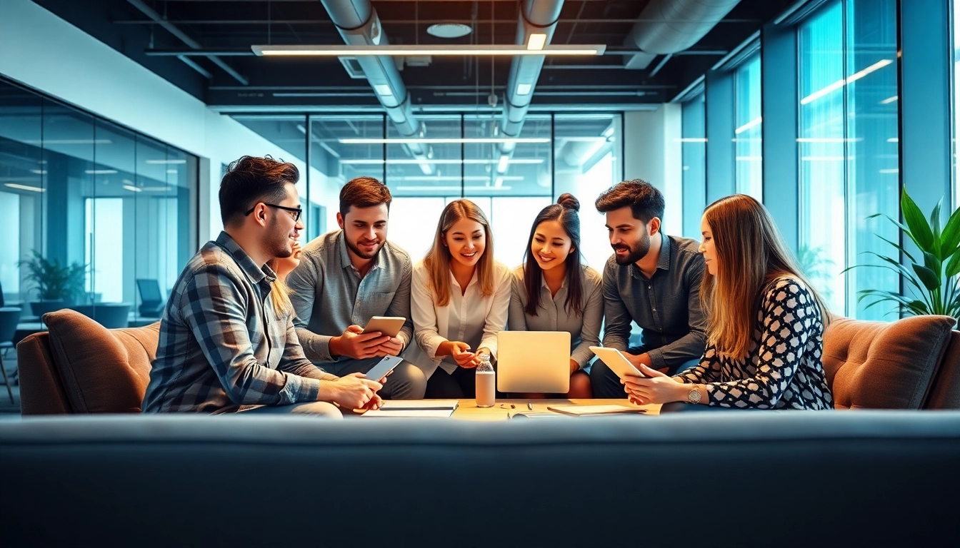 Collaborative environment of a PR agency Melbourne team strategizing marketing efforts.