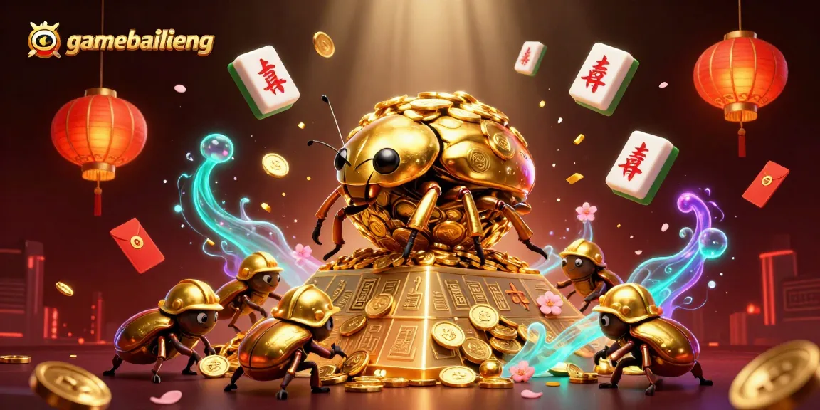 Experience the thrill of gamebailieng with golden treasures rolling in an exciting casino scene.