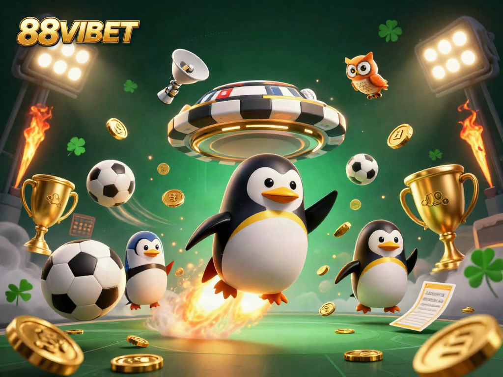 Experience the thrill of 88VBET with an action-packed 3D scene showcasing a cosmic casino adventure.
