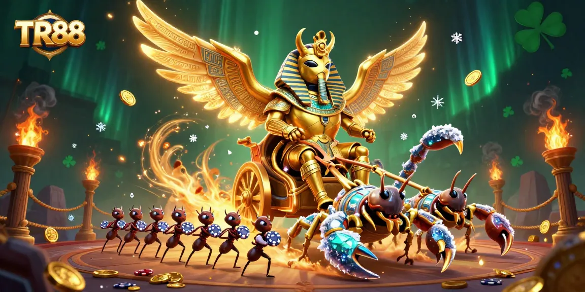 Engage in thrilling TR88 gaming action with a vibrant casino scene filled with excitement.