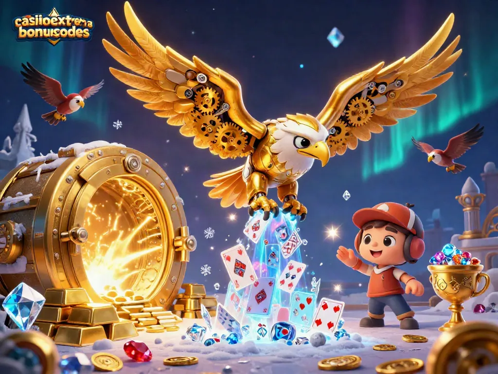 CasinoExtremeBonusCodes: Win big with exclusive bonuses in dynamic casino-themed illustration