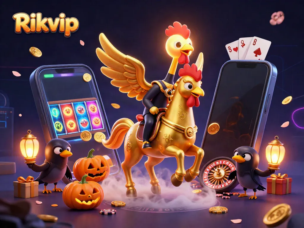 Engage in thrilling games at Rikvip casino with vibrant characters and rich gaming elements.